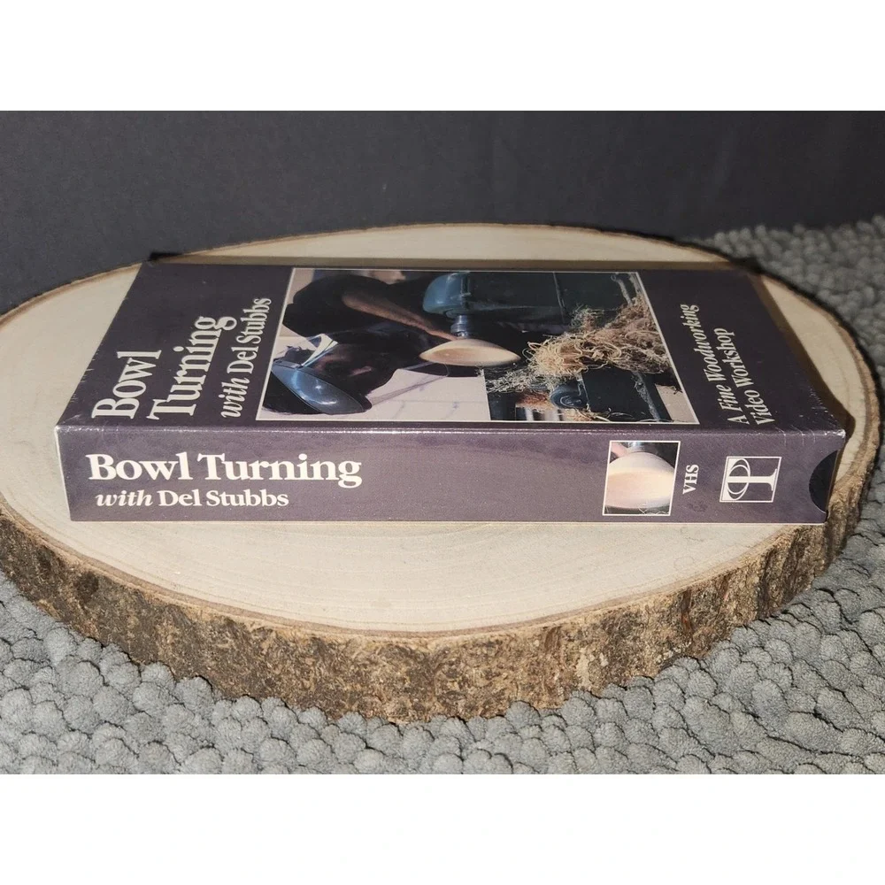 Bowl Turning with Del Stubbs Fine Woodworking~NEW/SEALED~ VHS (1985)‎ 120min